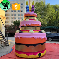 Réplique gonflable de gâteau d'événement géant de 5m modèle gonflable de gâteau de publicité personnalisé pour A10100 promotionnel
