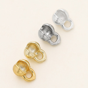 Heart Shape Gold Plated Jewelry Buckle For <b>Bracelet</b> Making <b>Copper</b> Plating DIY Accessories GA0603 - Product Image 5