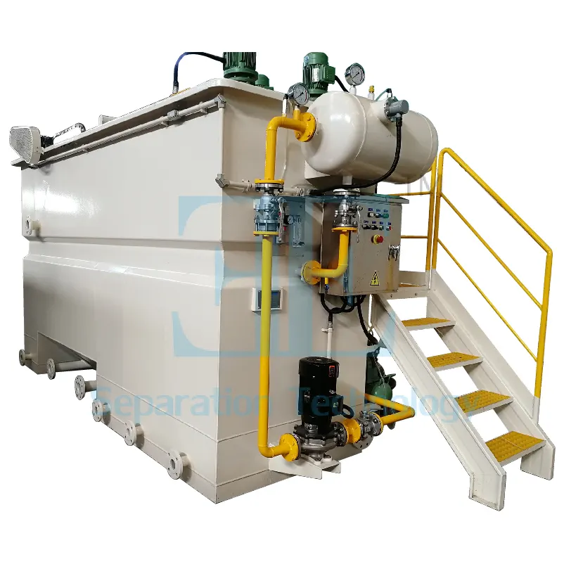 Sistema DAF de tecnología avanzada para tratamiento de aguas residuales de grasa Flotación por aire disuelto