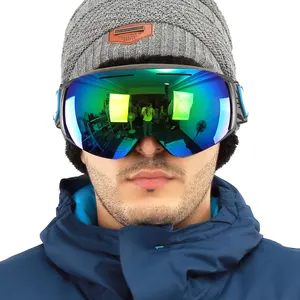 HUBO logotipo personalizado 2022 nuevo polarizado de esquí gafas Anti-niebla comentario nieve gafas Uv400 de nieve gafas para adultos