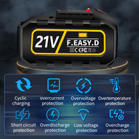 Tronçonneuse sans fil portative à une main Lanceforce 21V 8 pouces sans balais au lithium rechargeable pour la coupe du bois