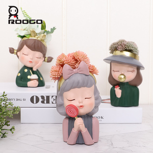 Macetas Modernas de Poliresina con Forma de Corazón y Flores, Ecológicas, con Orificio de Drenaje para Suculentas, Decoración de Escritorio, Regalo para <span class=keywords><strong>Estudiantes</strong></span> - Product Image 4