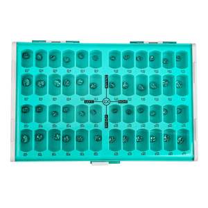 Boîte de rangement pour fraises dentaires, 70 emplacements, support codé par couleur pour fraises, vert clair - Product Image 4