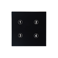 Interrupteur mural tactile moderne 1-4CHS 433.92MHZ pour système de maison intelligente