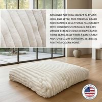 Coussin de jeu sensoriel en mousse souple lavable avec housse en fausse fourrure et velours, personnalisable OEM, pour enfants autistes, pour l'escalade et le saut