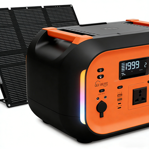 Station d'alimentation portable <span class=keywords><strong>300W</strong></span> avec batterie LiFePO4, écran LCD, <span class=keywords><strong>kit</strong></span> <span class=keywords><strong>panneau</strong></span> <span class=keywords><strong>solaire</strong></span> extérieur, onduleur, système énergétique pour voiture et maison, <span class=keywords><strong>camping</strong></span> et voyage - Product Image 3