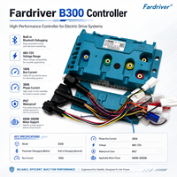 Contrôleur de programmation et de débogage Fardriver B300 72300 48V-72V 100A avec générateur d'ondes sinusoïdales CC intégré, puissance de sortie 800-3000W