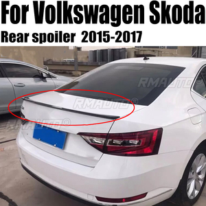 สปอยเลอร์หลังรถยนต์วัสดุ ABS สีรองพื้น สำหรับ Volkswagen Skoda Octavia ปี 2015-2017 - Product Image 1