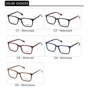 แว่นตากรอบสี่เหลี่ยมสีเทาแจ็ค GJ60010 สำหรับทุกเพศกรอบเต็มสไตล์เกาหลีเลนส์ป้องกันรังสียูวี - Product Image 3