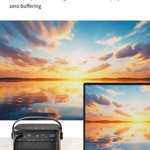 S8 มินิโปรเจคเตอร์ DLP Android 11 WiFi 4K โฮมเธียเตอร์ 2+32GB 15000mAh 450ANSI ลูเมนส์ลำโพงในตัวกลางแจ้งแคมป์ปิ้งแบบพกพา - Product Image 4