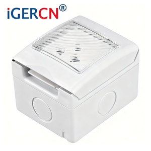 IP55 범용 방수 전원 스위치 소켓 16A 240V 미국형 벽면 소켓 신형 스냅락 디자인 ABS 구리 자가 테스트 - Product Image 5