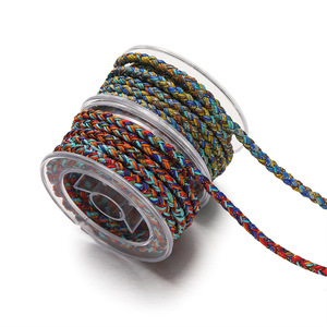 4.5mm Dragon Scale Pattern Colored Rope Strand Braiding DIY Handmade Jewelry <b>Thread</b> Pendant Rope <b>Beading</b> Supplies - Product Image 5