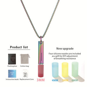 Collana Aromaterapica Profumata alla Frutta con Boccaglio in Silicone Sostituibile, Ciondolo Regolabile per Meditazione e Sollievo dall'Ansia - Product Image 6