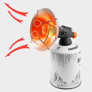 Estufa portátil superior de metal para exteriores, ideal para acampar en invierno y pescar en el hielo. - Product Image 1