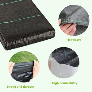 Géotextile noir pour jardin pour arrêter la croissance de l'<span class=keywords><strong>herbe</strong></span> barrière contre les mauvaises herbes et tissu de contrôle des mauvaises herbes fleur mauvais tapis de mauvaises herbes <span class=keywords><strong>Anti</strong></span>-UV - Product Image 4
