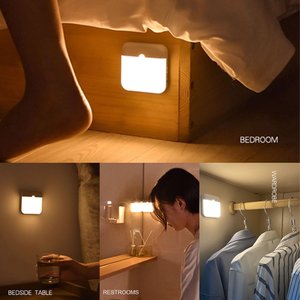 Hoge Kwaliteit 1W Bewegingssensor Licht Draadloze Led Nachtverlichting Abs Behuizing Led Kast Licht Met Tape-C Oplaadbaar - Product Image 6