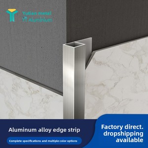 Profilo Angolare Esterno in Alluminio, Striscia Decorativa Quadrata <span class=keywords><strong>per</strong></span> Bordi <span class=keywords><strong>Piastrelle</strong></span>, Finitura in Metallo, Linea Sigillante in Lega di Alluminio - Product Image 2