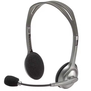 Original Logitech H110 Wired <strong>Headset</strong> 3.5mm Stereo Voice with Dual <strong>Mic</strong> ANC Multi-Function <strong>Computer</strong> <strong>Headset</strong> - Product Image 1