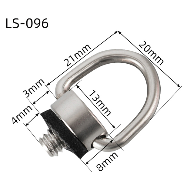 1/4" 3/8" D-Ring Quick Release Screw Adapter for Tripod Ball Head QR Plate DSLR Mirrorless Camera Fixing Accessory