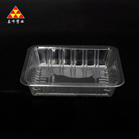 Boîte à fruits carrée en plastique écologique, conteneur en PET biodégradable pour le stockage durable des aliments frais