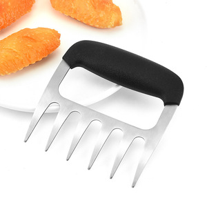 Fourchette à viande en acier inoxydable pour déchiqueter et attendrir la viande rôtie, poulet, barbecue, outil de ménage de la viande, fabriqué à Yangjiang - Product Image 4