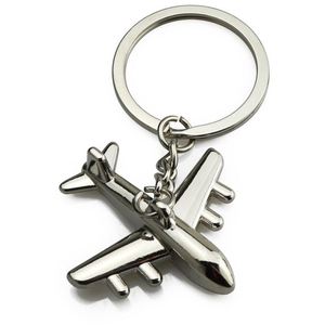 Porte-clés en métal en forme d'avion, modèle d'avion 3D créatif, porte-clés pour les passionnés d'aviation ou les pilotes - Product Image 5