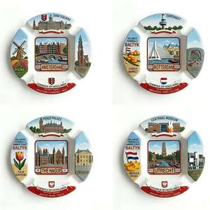 Cenicero de Resina 3D Personalizado con Paisaje de la Ciudad de Ámsterdam, Países Bajos, Recuerdo Decorativo para Escritorio, Regalo para Bar - Product Image 1