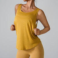 Gilet de yoga sexy ample et ajouré pour femmes, haut de beauté, léger, confortable et respirant, débardeurs, top en vente en Europe
