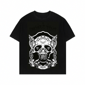 <span class=keywords><strong>เสื้อ</strong></span>ยืดผู้ชายลายหัวกะโหลกทรงโอเวอร์ไซส์ หลวม สบายๆ คอกลม สไตล์สตรีทแวร์  รับทำโลโก้ สำหรับขายส่งใน EU US AU - Product Image 2