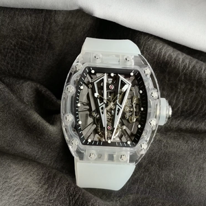 Billet d'entrée de prestige, personnalisation haut de gamme, montre en forme de baril, montre mécanique en cristal de qualité supérieure - Product Image 1