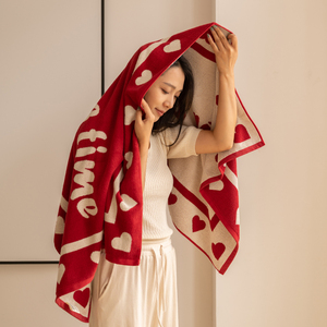 <span class=keywords><strong>Set</strong></span> di Teli da Spiaggia Jacquard Tropicale Moderno di Grandi Dimensioni OEKO-TEX, 100% Cotone, Ecologico, Antimicrobico, Oversize 140x70cm, Personalizzabile - Product Image 4