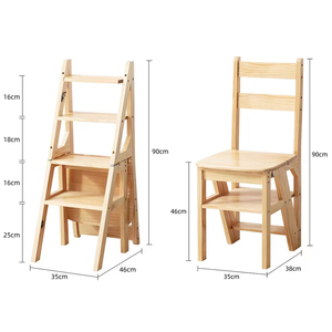 <span class=keywords><strong>Escalera</strong></span> <span class=keywords><strong>de</strong></span> elevación multifuncional para silla, asiento <span class=keywords><strong>de</strong></span> bambú, biblioteca, precio - Product Image 5