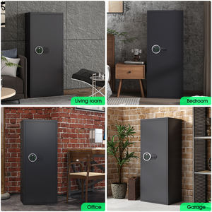 Kabinet penyimpanan pistol keamanan tinggi logam belum dirakit kotak panjang dan besar aman untuk senjata dan senjata dengan kunci Digital elektronik - Product Image 6