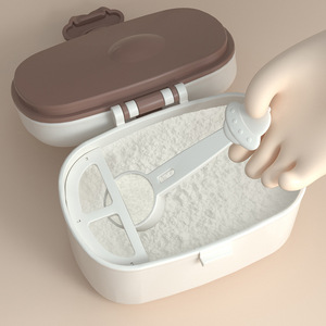 Portable Baby Formula <b>Container</b> Large Square Double Layer Bpa Free Moisture Proof Airtight For <b>Travel</b> 0-12 Months - Product Image 4