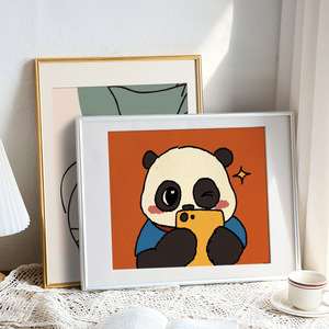 Cadre photo A4 en alliage d'aluminium électroplaqué à bord étroit <span class=keywords><strong>Gongjin</strong></span>, cadre minimaliste pour affiche ou certificat, à suspendre au mur - Product Image 3