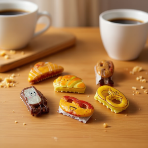 Pince à cheveux Angelina Bread Clip 8 cm en résine, design alimentaire mignon pour femmes et filles, usage quotidien - Product Image 3