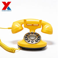 Téléphone fixe vintage personnalisé OEM, couleur au choix, avec boîtier ABS, son d'appel clair et stable pour la maison, l'hôtel, le bureau