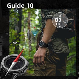 <span class=keywords><strong>Montre</strong></span> de sport numérique pour homme, lumineuse, avec podomètre, alarme, métronome, boussole, idéale pour les étudiants, résistante à l'eau 5 ATM - Product Image 3