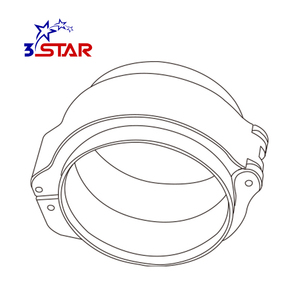 Colliers de serrage HD pour automobile 1,75 " 4 " en aluminium, collier de serrage à bande en V, colliers de serrage HD à bride - Product Image 5