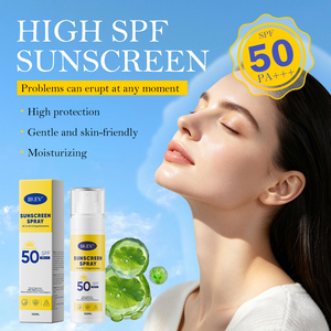 Private Label Yellow <b>Sunscreen</b> <b>Spray</b> with Centella Asiatica Extract for Face &Body Soothing Ultraviolet Protective <b>Spray</b> 100ML - Product Image 3