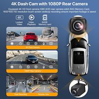 10.26 pouces IPS tactile sans fil Carplay Android Auto Dash Cam écran 4K avant 1080P caméra arrière pour Bluetooth Audio voiture boîte noire