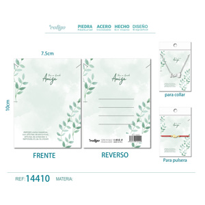 Tarjeta de Felicitación Cotigo con Elegante Etiqueta para Joyería, Regalo Perfecto para una Persona Especial - Product Image 1