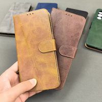 Dompet Lipat Tas Mewah untuk Samsung Galaxy S24 S26 Ultra Plus Edge S25 S23 FE S22 S21 FE S20 Ultra Sarung Kulit Bisnis