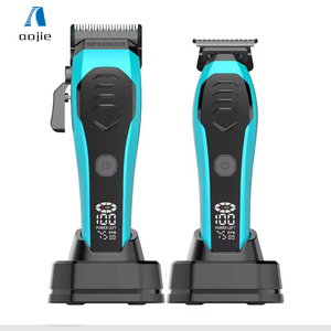 Offre spéciale tondeuse à cheveux sans fil à grande vitesse tondeuse Machines de découpe de cheveux rechargeables réglables avec base de charge pour <span class=keywords><strong>barbier</strong></span> - Product Image 1