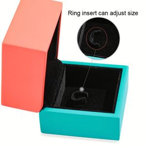 Joyero de anillo de madera con caja exterior para embalaje de madera en forma personalizada - Product Image 3