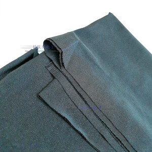 Spandex <b>Fabric</b> Stretch Knitted Plain Black 150mm X 70mm Medium <b>Weight</b> For Garments Lining - Product Image 3