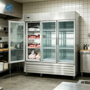 Refrigerador Vertical <span class=keywords><strong>de</strong></span> Acero Inoxidable <span class=keywords><strong>de</strong></span> 3 Puertas con Termostato Digital, Ajuste Preciso <span class=keywords><strong>de</strong></span> Temperatura, Diseño Multi-Clima para - Product Image 6