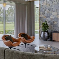 Meubles de villa modernes, ensemble de canapés sur mesure pour salon, table basse en verre pour la décoration d'appartements de luxe
