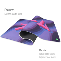 Tapis de bureau antidérapant 900x400 au style tendance avec logo personnalisé, impression par sublimation, bords cousus, tapis de souris pour le gaming – En stock