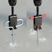 Outil de fixation pour glace en fer, brise-glace, ancre de tente, piquet de pêche sur glace, support de perceuse à glace hivernale, équipement de pêche
